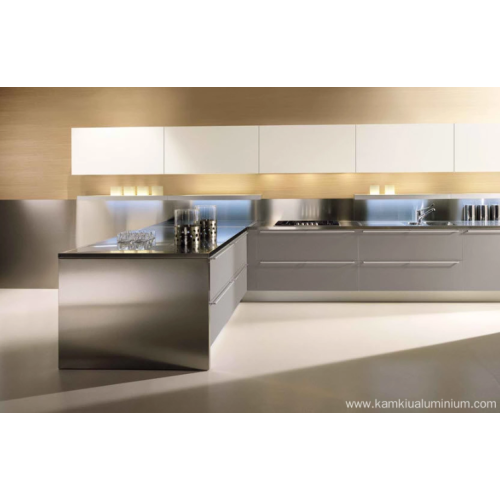 Aluminum Indoor Furniture Aluminum kitchen cabinets with high heat resistance Supplier